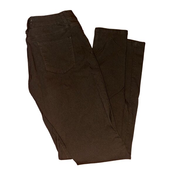 2. Forest Green Tight-Leg Pants (Jean Material) – Fits Like Size 8/10 - Picture 3 of 3